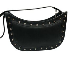 Black Studded Shoulder Bag